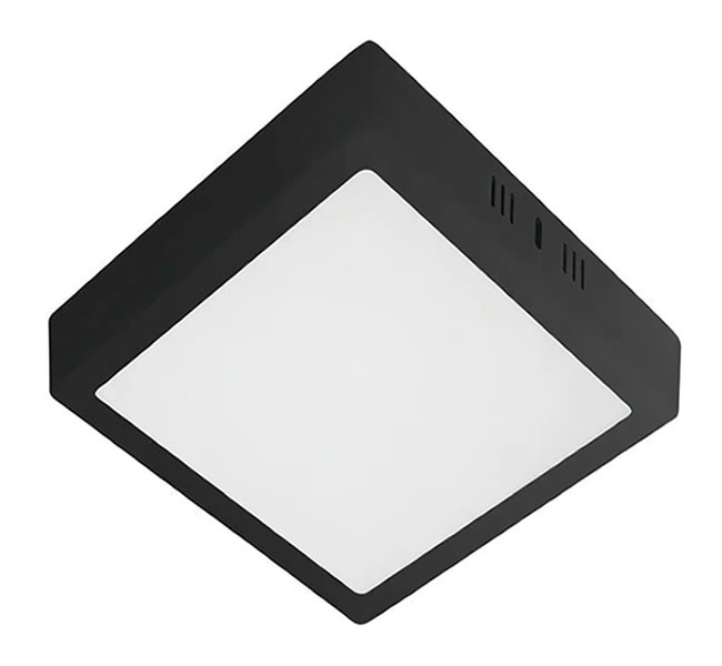PAINEL LED SOBREPOR PRETO QUAD 24W 30X30 6500K